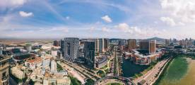 Macao’s 5.2-square kilometre Cotai Strip, the home of many iconic entertainment complexes, occupies reclaimed land between Taipa and Coloane.