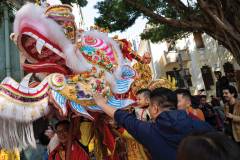 Come daylight, it was time for this dancing dragon to wind its way through the city