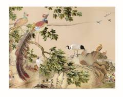 Hundreds Birds Worshipping the Phoenix’ (Qing Dynasty) by Shen Quan