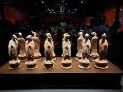 These Tang Dynasty Chinese zodiac figures are from between 618 and 907. They catch much attention at the Shaanxi History Museum as visitors try to guess which figure represents which of the 12 signs of the zodiac.