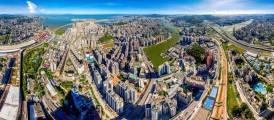 View of the Macao peninsula’s northernmost area. Can you spot the Canidrome in Nossa Senhora de Fátima, which used to be a popular greyhound racing stadium?丨Photo by Lou Lam Kit, courtesy of the Government Information Bureau