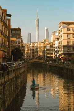 A juxtaposition of old and new is depicted in a residential area nestled in the shadows of the majestic Canton Tower in Guangzhou in this photograph by Ieong Ka Meng, who secured 2nd place in the Macau Student Group category