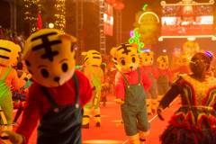 There were 22 local and mainland Chinese performance groups