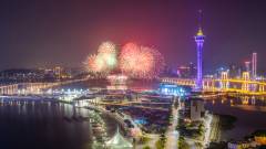 The fireworks grand finale illuminated the sky