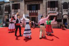 There were lively performances for visitors at the World Heritage List festival, including this traditional dance which was performed on a stark red floor